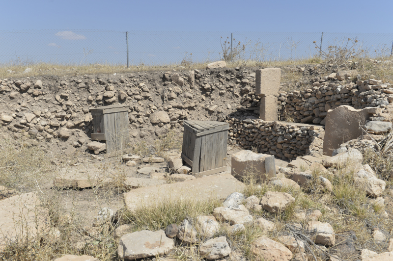he excavated remains of Building F at Göbekli Tepe, photographed in 2014